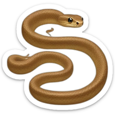 Baby  brown snake sticker
