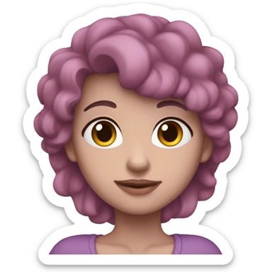 Corazón  de color lila sticker