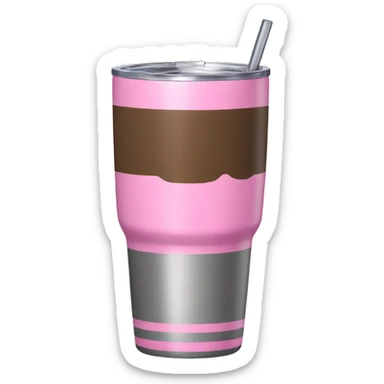 Pink Stanley tumbler sticker
