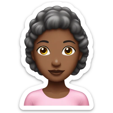 Bubble pink with spa girl  sticker