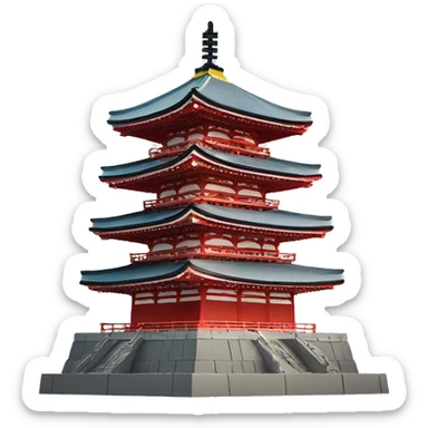 japan monument sticker