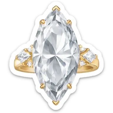 marquise diamond ring sticker