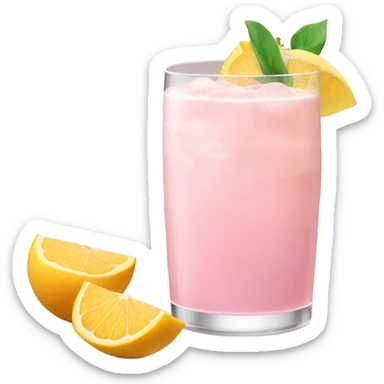 Pastel pink drink sticker
