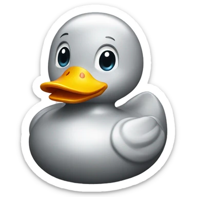 Shining rubber duck  sticker