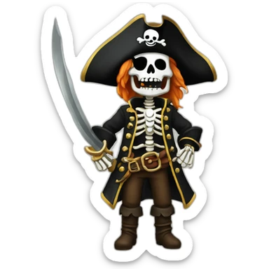 pirate-skeleton-caput-mortuum sticker