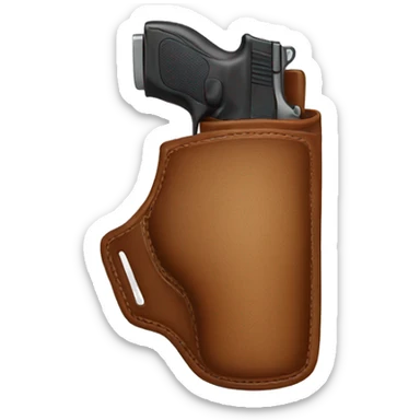 Hand on holster sticker