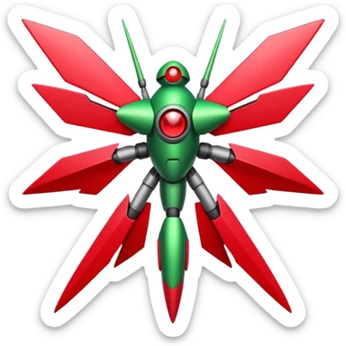 Victreebell-Genesect-Vikavolt-fusion sticker