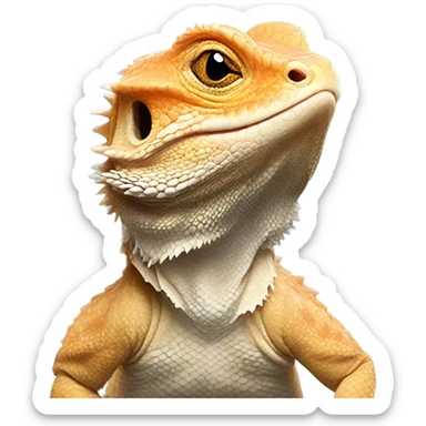 a bearded dragon  sticker