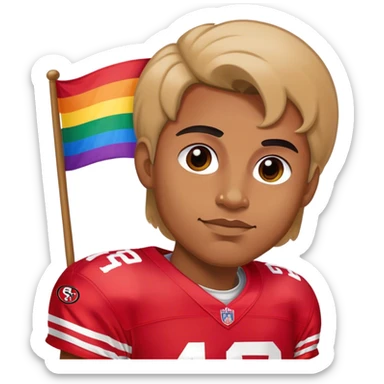 Gay 49ers fan sticker