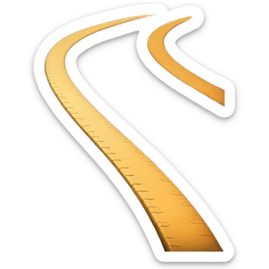 Tire Tracks on a road  sticker