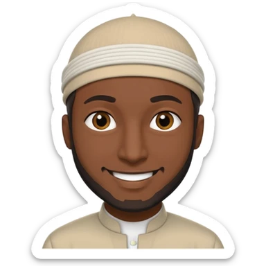 cool Muslim man sticker