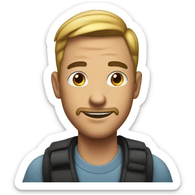 An iPhone with a man wallpaper  sticker