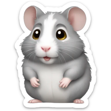 Hamster ruso gris sticker