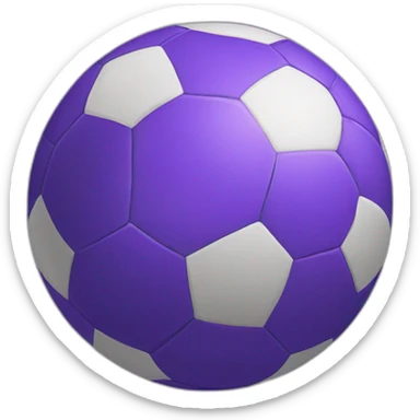 purple soccer ball sticker