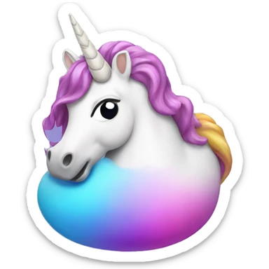 Unicorn poop sticker