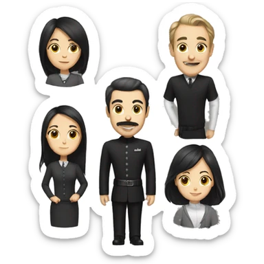 addam family  sticker