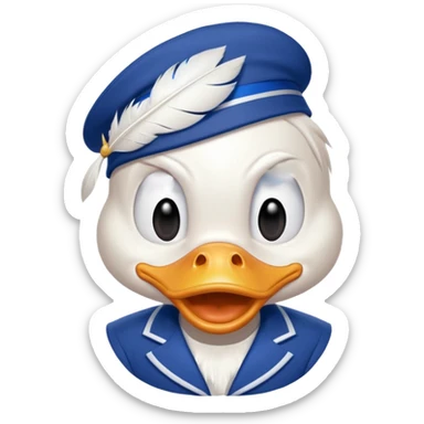 Donald the duck sticker