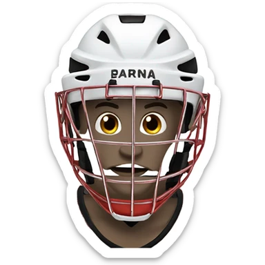 #30 hockey goalie sticker