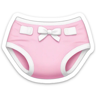 Diaper pink sticker