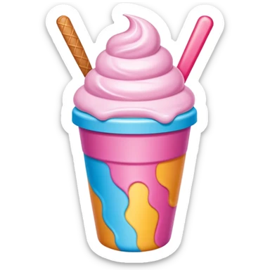 baskin robbins cup sticker