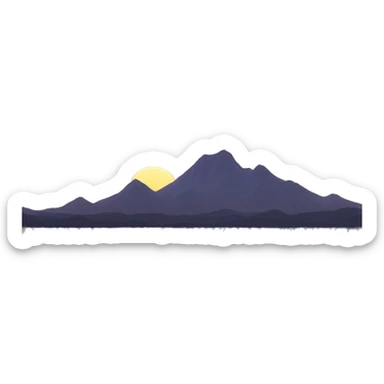 Paisaje de atardecer  sticker