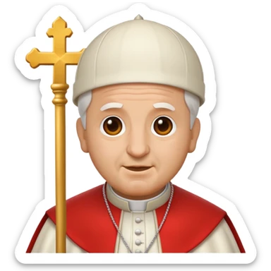 pope emoji just his face sticker