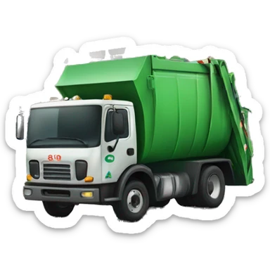 Smelly garbage truck sticker