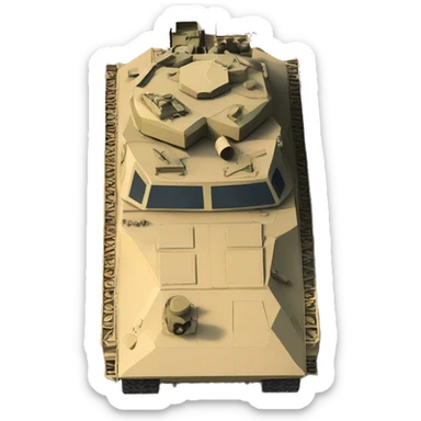M1 Abrams, overhead perspective sticker