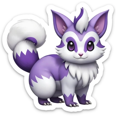 Shiny Furret-Absol-Noibat-Hybrid (Full body) sticker