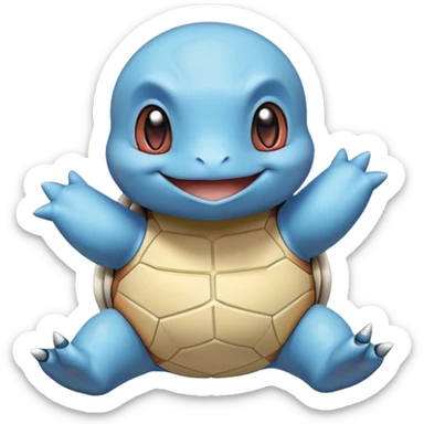 SQUIRTLE HAPPY sticker