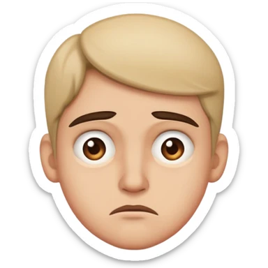 Side eyes with disgust  sticker