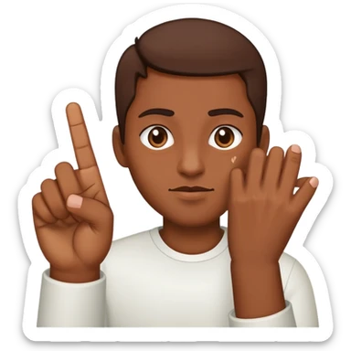 Affe was den Mittelfinger zeigt  sticker