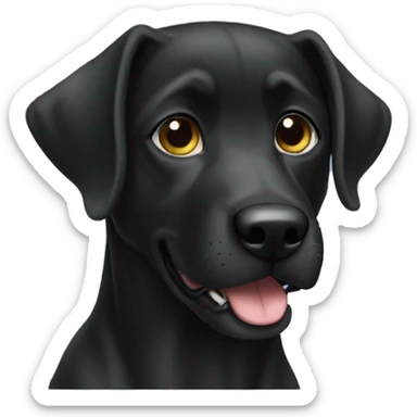 Perro negro  sticker