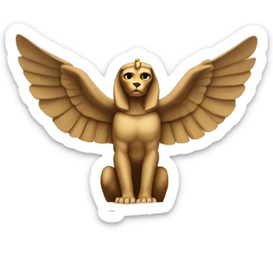Sphinx volando sticker