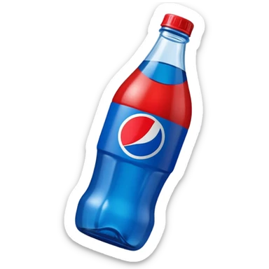 Pepsi bottle, simple and bold sticker