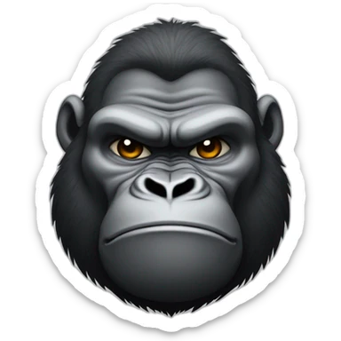 Sleepy Big buff Gorilla sticker