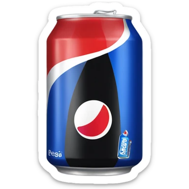 Pepsi max can black sticker