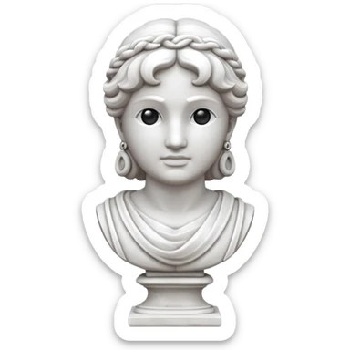 fais une statue grecque sticker