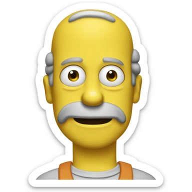 Homer simsone sticker