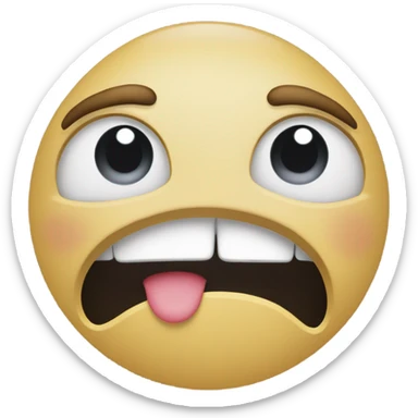 sob emoji with a please emoji sticker