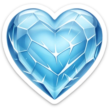 Corazón congelado sticker