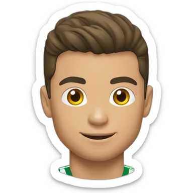 Cristiano Ronaldo jugando fútbol  sticker