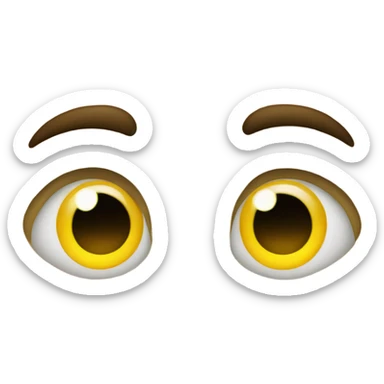 yellow face emoji with stars eyes sticker