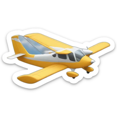glider towing by a plane sticker
