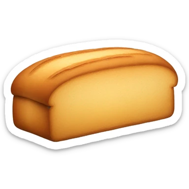 a loaf of bread with a golden-brown crust and soft, fluffy interior sticker