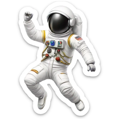 dancing astronaut sticker