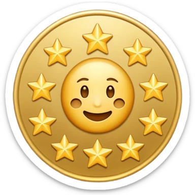 Can u make a emoji with 15 stars in a circle sticker