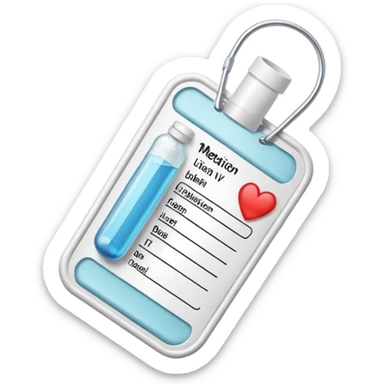 Medication iv label sticker