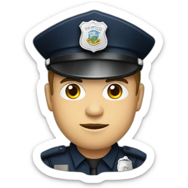 Police officer with southern flag sticker