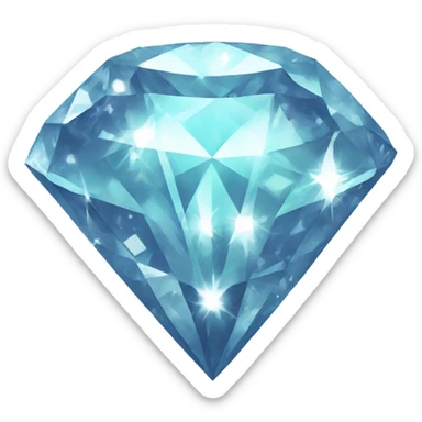 Glitter diamond sticker